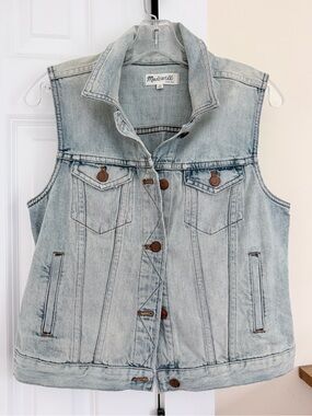 Madewell Pale Blue Washed Denim Jacket